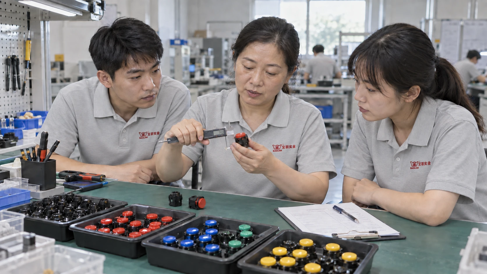 Component inspection and training at a workbench