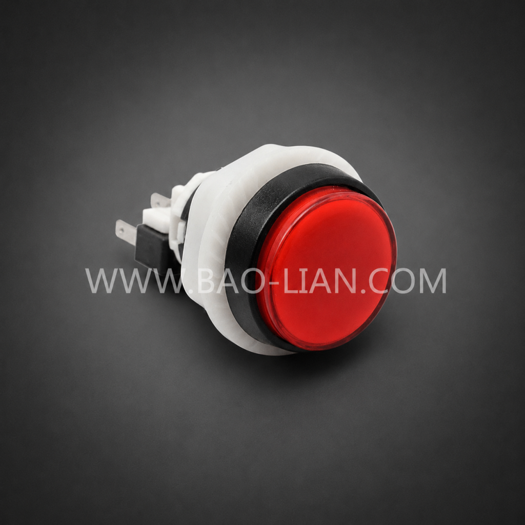 2428 Screw Type LED Arcade Push Button with Microswitch