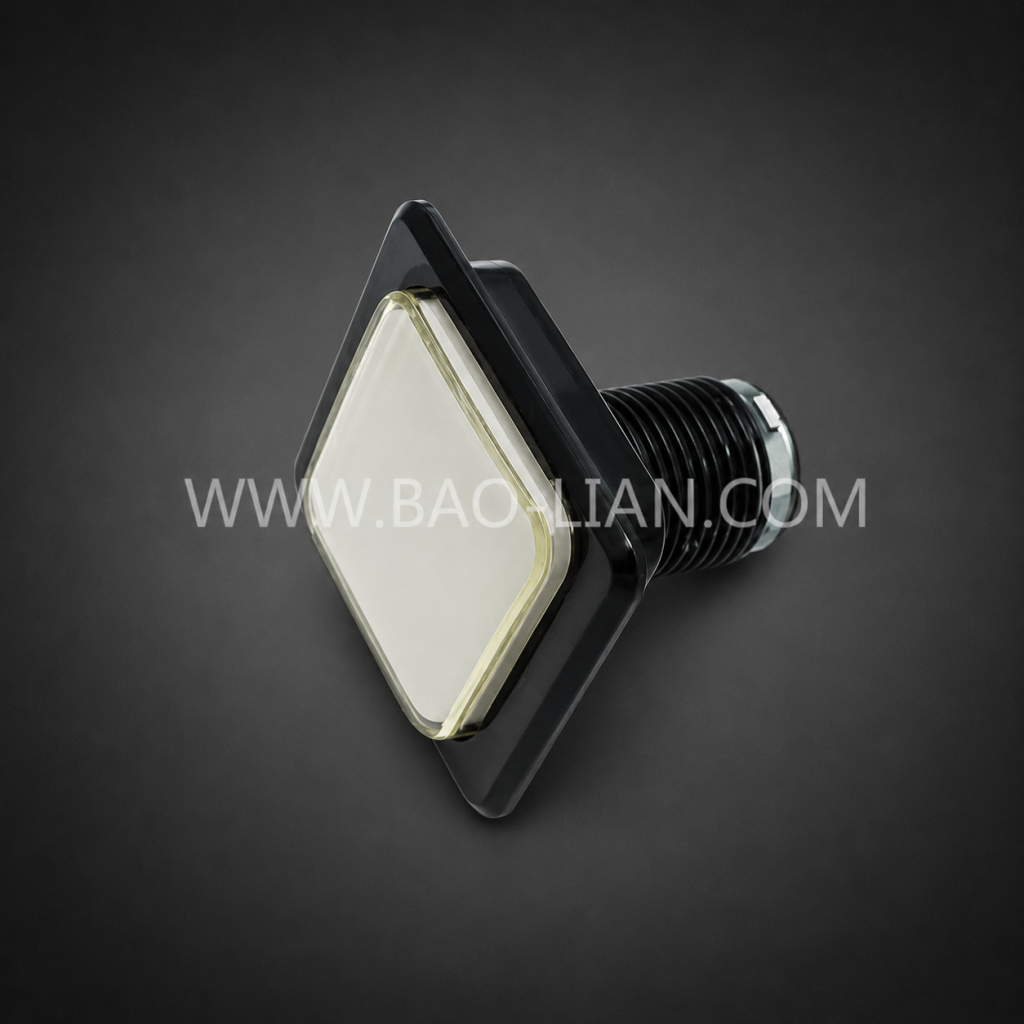 244957 Medium Square Screw Type Arcade Push Button