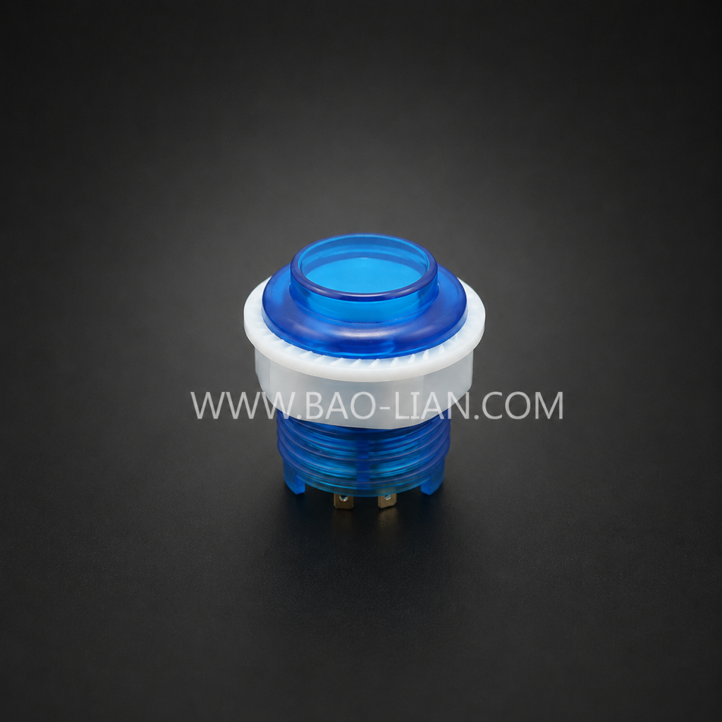 Patented 24mm Reinforced LED Arcade Button (5V/12V)