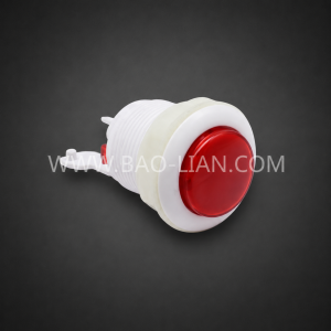 P4 Round Arcade Push Button White Body