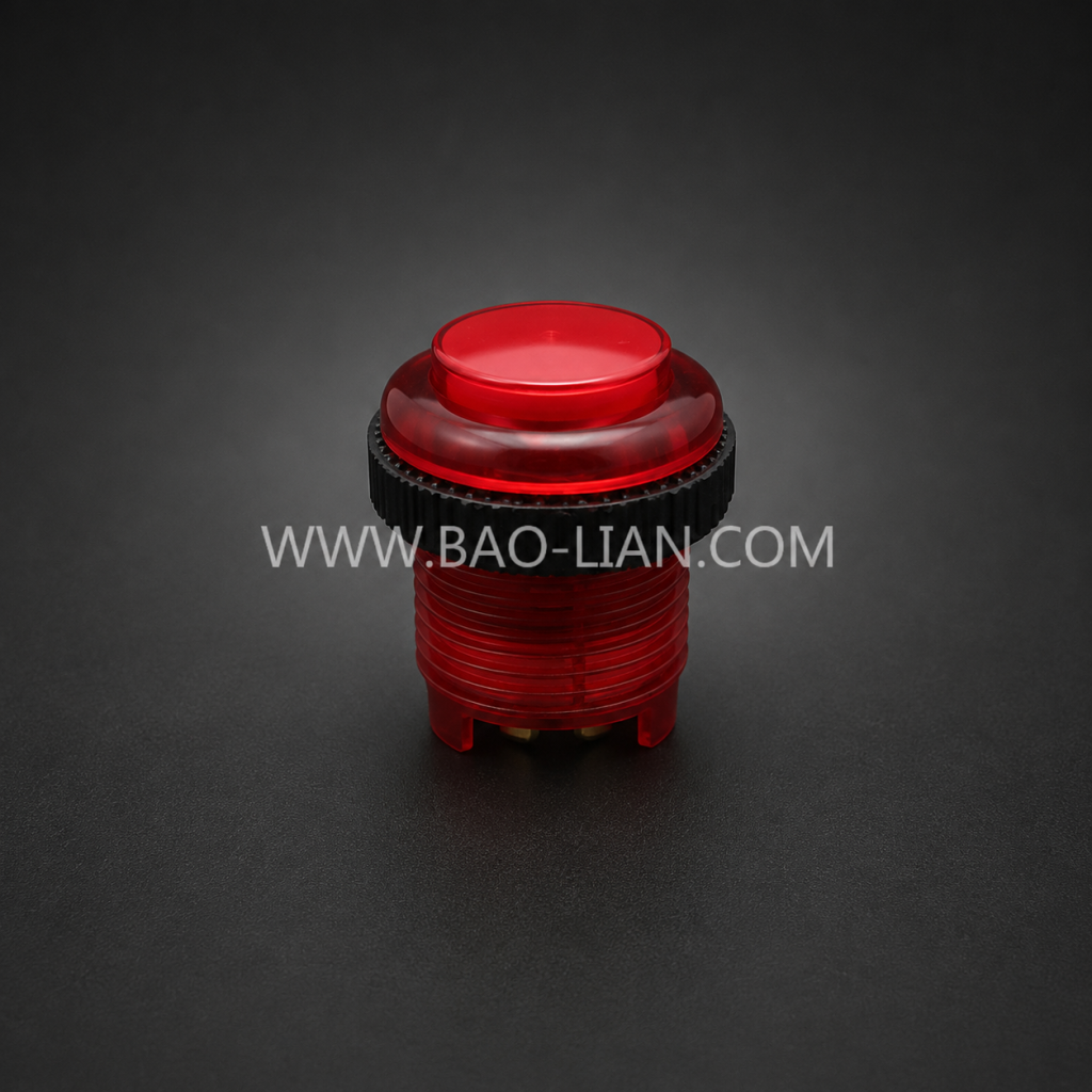 Patented Deluxe Reinforced LED Arcade Button (5V/12V)
