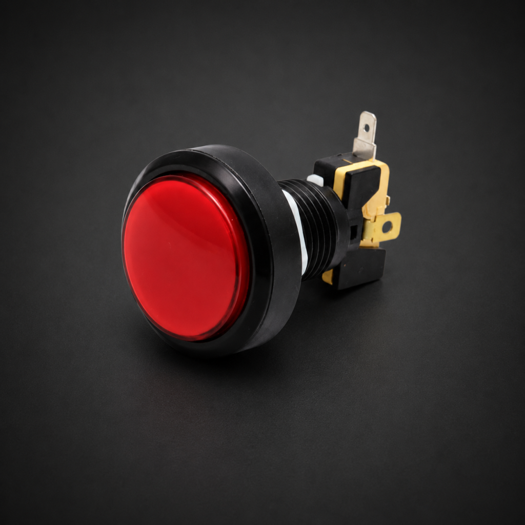 Medium Round LED Rotary Arcade Button