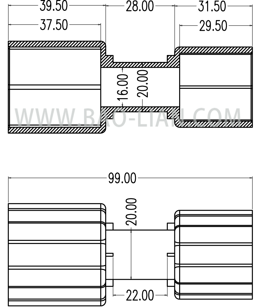 按钮螺母板手(大小)组装图