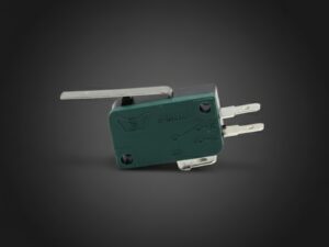 Green 3 Terminal Microswitch With Lever